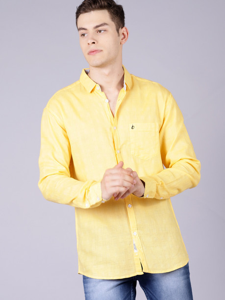Mens yellow shirt uk
