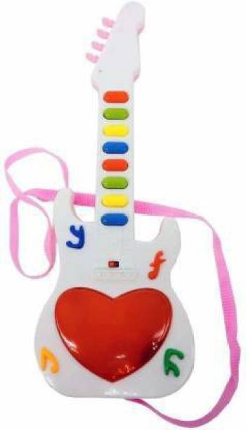FineArts Musicale Mini Guitar Instrument with Sound & 3D Lighting Learning Toy for Kids