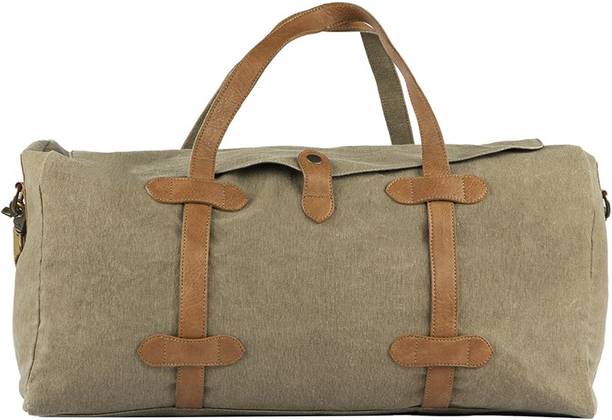 Mona B Sebastian Upcycled Canvas Duffle Bag MC-202 Mona B Sebastian Upcycled Canvas Duffle Bag MC-202