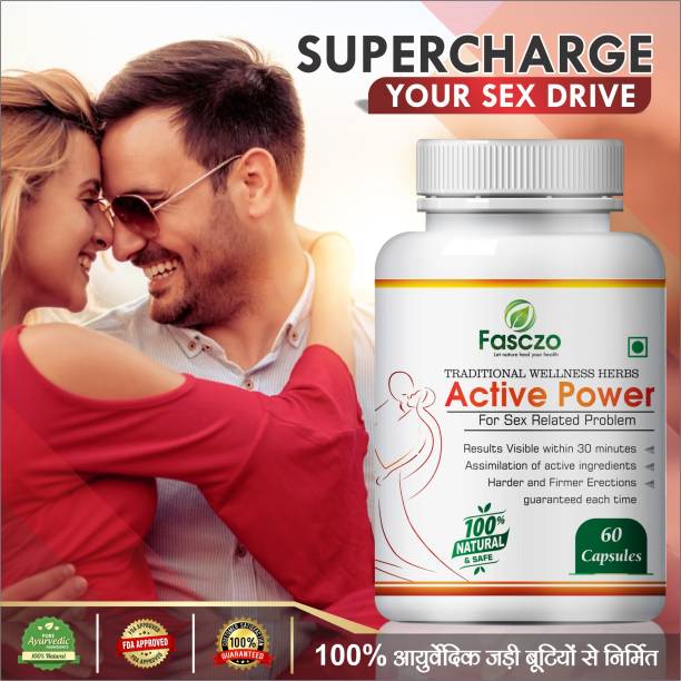 Fasczo Active Power Capsules For Increases Testosterone & Energy Levels 100% Pure