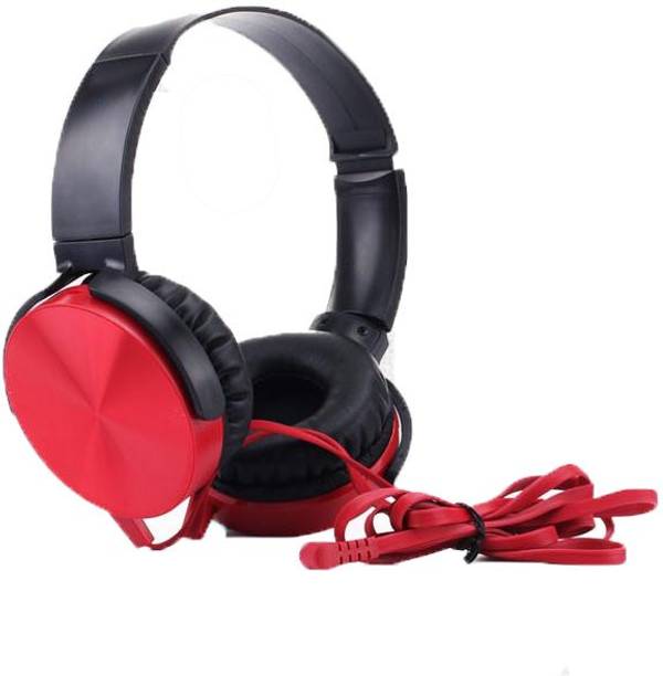 Top Headset Over The Head cheap price 5stars Flipkart in India 98 BUY SURETY Adjustable wired Control Neckband With Extra bass Headphones Wired Headset