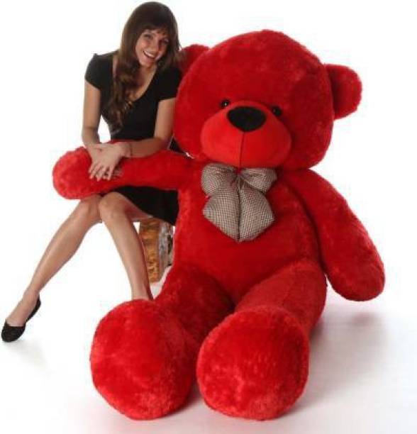 Pocketfriendly Red Color 3 feet Newly Arrival Soft & Cuddly Teddy Bear N P  - 91.5 cm