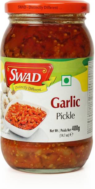 SWAD Distinctly Different and Delicious Garlic Pickle/ Lahsun Achar - 400g Garlic Pickle