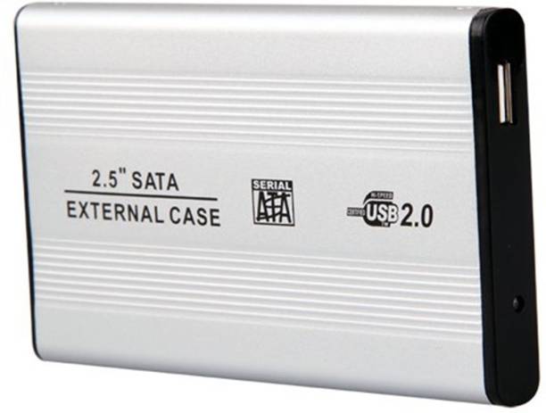 Teflon Silver External portable Sata Casing Hard Disk case Usb 2.0 2.5 inch Hard Disk Enclosure