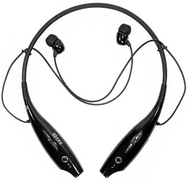 FPX Wireless Neckband , Inbuilt Mic, Deep Bass & Noise Cancelling Bluetooth Headset