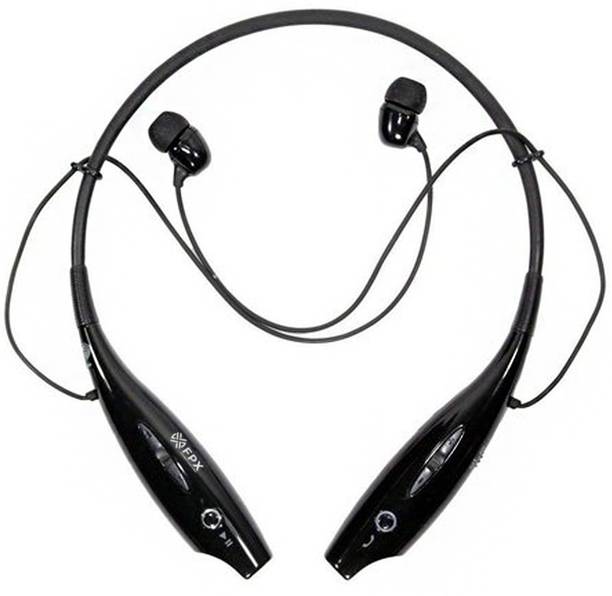 Top Headset Rubber Buds cheap price 5stars Flipkart in India 7 FPX Wireless Neckband , Inbuilt Mic, Deep Bass & Noise Cancelling Bluetooth Headset