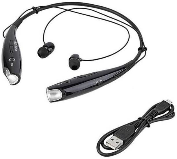 FPX Wireless SW Neckband with Mic, Deep Bass & Noise Cancelling Bluetooth Headset