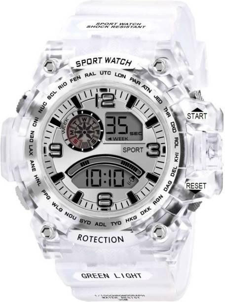 Timor F-TC901 Multi-Function Automatic Waterproof Transparent Sports Digital Watch For Boys Digital Watch  - For Men