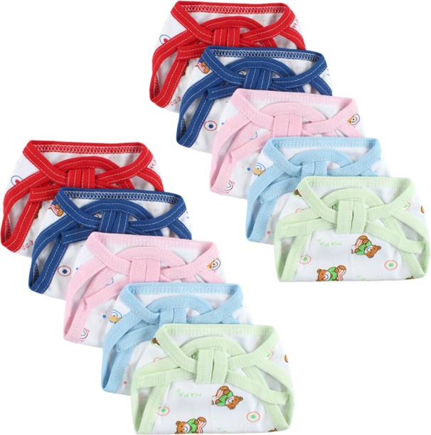 Honey Boo New Born Washable Reusable Hosiery Cotton Diapers, 0-6 Months ( PACK OF 10 )