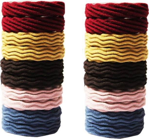 SHD COLLECTIONS Thick & Sturdy No Tangle Soft Ponytailers Hair Ties Rubberbands for Women Girls,Small Rubber Band (Multicolor) Pack of 20 Rubber Band Rubber Band