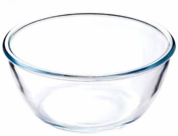 Femora Borosilicate Glass Microwave Safe Mixing Bowl Set - 3600 ML Borosilicate Glass Mixing Bowl