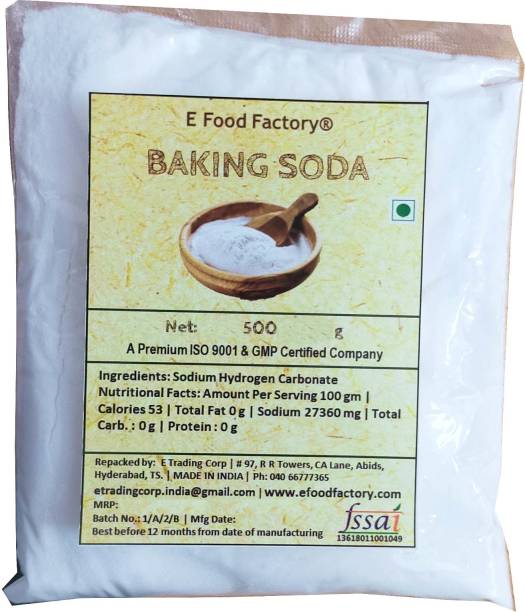 E Food Factory 500 Gm Baking Soda In Pouch Baking Soda Powder