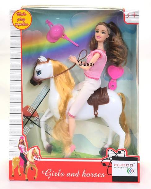 Mubco Doll and Horse Set | Gift for 3 to 7 Year Old