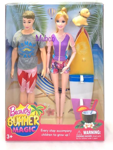 Mubco Couple On-The-Go Beach Party Accessories Doll Set