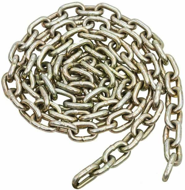 Ronofic 5 Feet Iron Heavy Chain for Car/Vehicle/Luggage/Bike/Goods to Protect from Theft Painted (Silver) 5 Feet Iron Heavy Chain for Car/Vehicle/Luggage/Bike/Goods to Protect from Theft Painted (Silver) Chain Lock