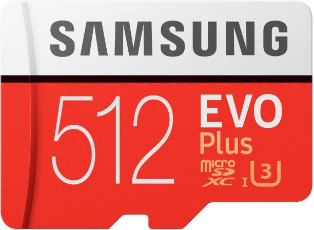 SAMSUNG EVO Plus 512 GB SD Card Class 10 90 MB/s Memor...