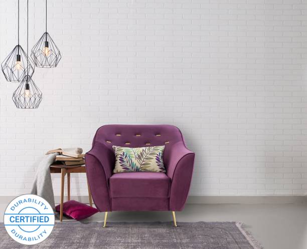 Urban Living Izmir Decadence Fabric 1 Seater  Sofa