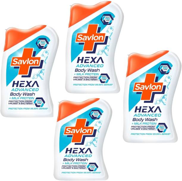 Savlon Hexa Advanced Body Wash with Milk Protein 4X100 ML