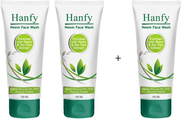 Hanfy Neem -Soap Free- No Parabens, Silicones & Mineral Oil Face Wash