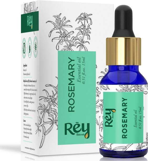 Rey Naturals Rosemary Oil For Skin, Muscle & Hair Conditioner - Rosemary Essential Oil - 15 ml