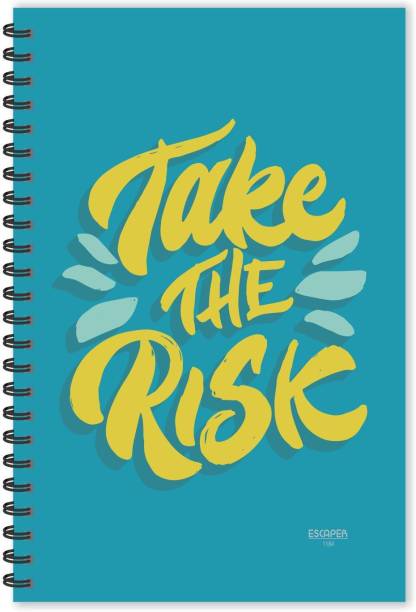 ESCAPER Take the Risk Motivational Quotes Diary (Ruled-A5), Quotes on Diary A5 Notebook Ruled 160 Pages