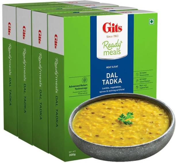 Gits Ready to Eat Dal Tadka,300G (Pack of 4) 1200 g