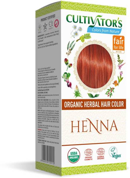 Cultivator's Organic Herbal Hair Color Henna - 100gm , Red