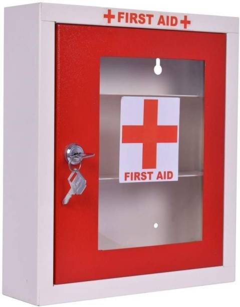 Plantex Emergency First Aid Kit Box/Emergency Medical Box/First Aid Box for Home - School - Office/Wall Mount/Multi Compartment First Aid Kit