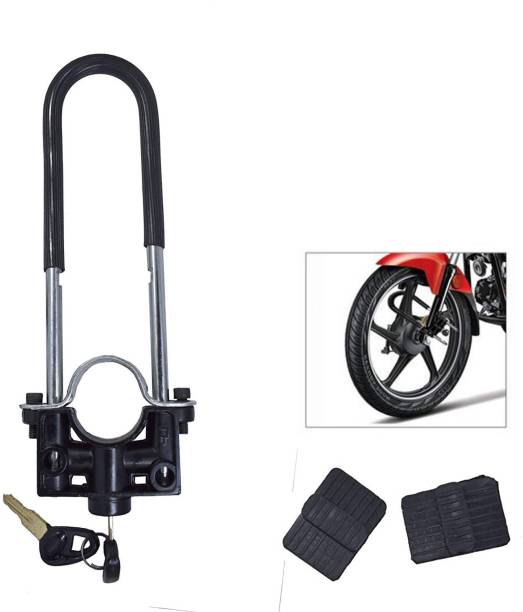 Ramanta RMT-216915 Bike Front Security Lock with 2 Keys Wheel Lock, Folding Locks