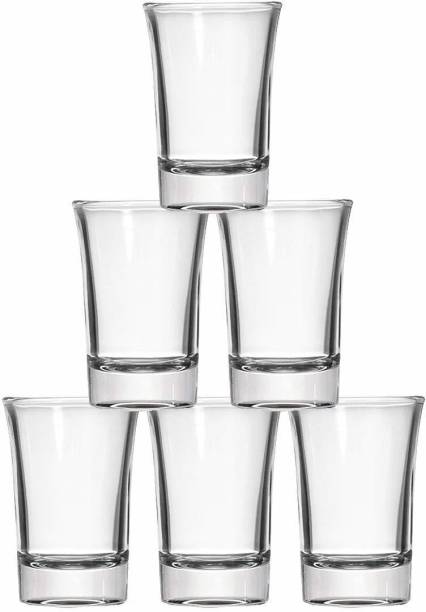JIGSHTIAL (Pack of 6) ub-short glass 6 pcs Glass Set Shot Glass