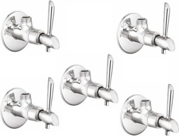 Floyd Croma Angle Cock-Pack Of 5 Chrome Silver platet Tap Faucet Bib Cock Angle Cock Pillar Tap Bib Tap Faucet Angle Cock Faucet Pillar Tap Faucet