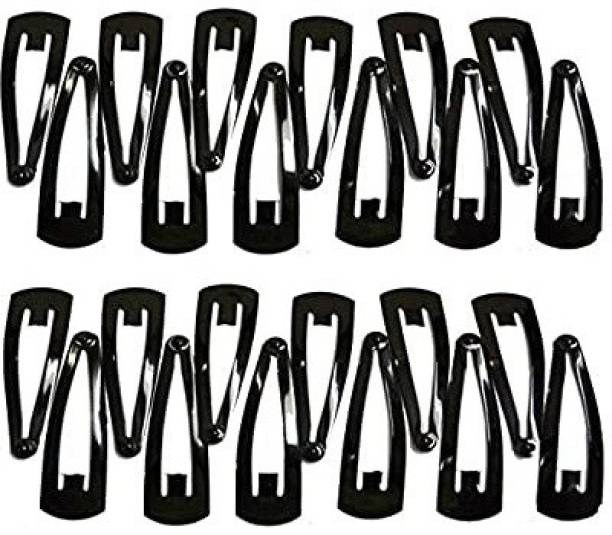 THE MAXIM GIRLS TIC-TACK CLIPS / BLACK / 24 PIECES / SUPERB QUALITY / LIGHT WEIGHT Tic Tac Clip