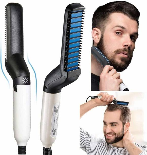 PKK TRADERS Electric comb for MEN beard straightner ( black & white ) HSS-1 Hair Straightener (Black) Hair Curler (White, Black) Hair Curler