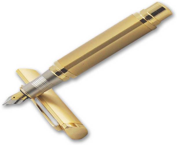auteur Triangular Stylish, Premium Gold Plated, Made of Brass Fountain Pen