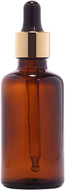 FUTURA MARKET Amber Glass Dropper Bottle for Essential Oil, DIY Beauty care with LeakProof 50 ml Bottle
