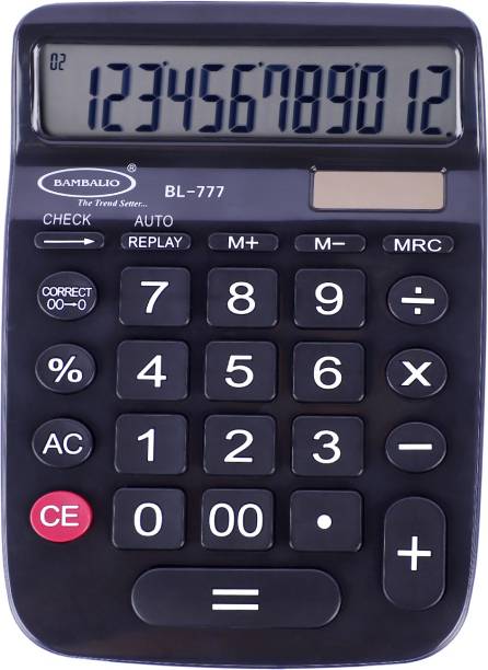 BAMBALIO BL-777 112 Steps Check & Correct 3 Years Warranty Basic  Calculator