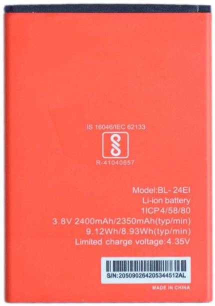 GIFFEN Mobile Battery For  Itel IT1508 / A44 AIR / A44 Pro / A40 / A41 / A41 Plus / A46 (BL-24EI) - High Backup Guranteed
