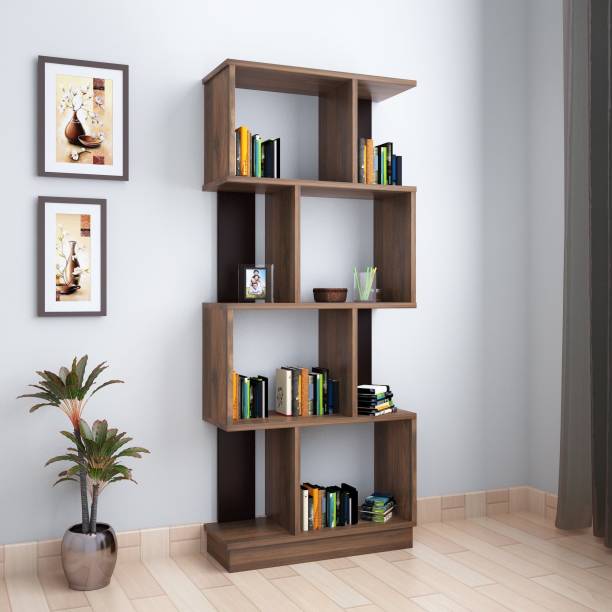 @Home by nilkamal Checkers Engineered Wood Open Book Shelf