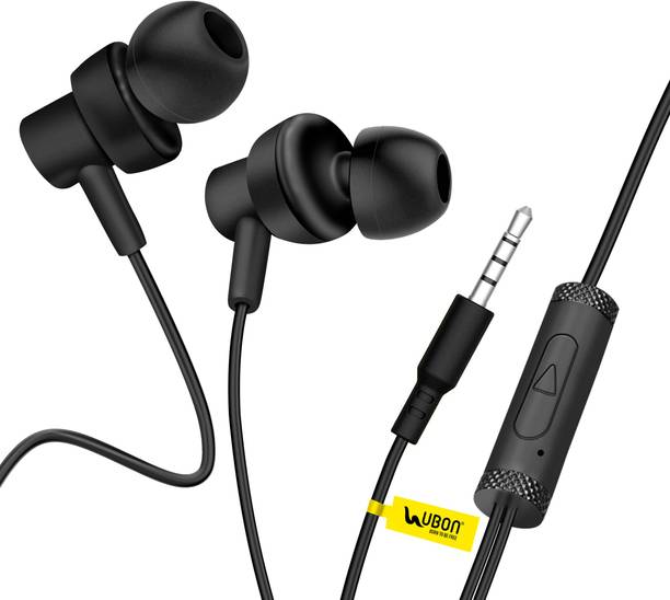 Top Headset Tablet cheap price 5stars Flipkart in India 67 Ubon UB-720 Inline Wired Earphone Wired Headset