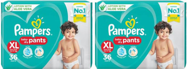 flipkart pampers diapers xl