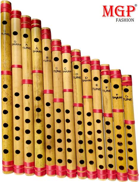MGP Fashion Set of 13 Pcs Basic Bansuri Flute Bamboo Flute