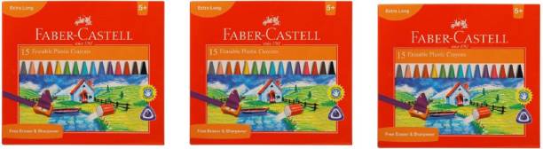 FABER-CASTELL 15 Erasable crayons set of 3