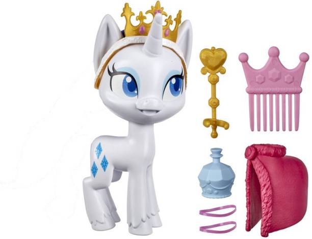 MY LITTLE PONY Rarity Potion Dress Up, 5-Inch White Pony Toy with Dress-Up Fashion Accessories,Brushable Hair &Comb
