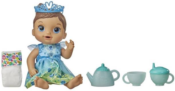 Baby Alive Tea n Sparkles Baby Doll, Color-Changing Tea Set, Doll Accessories, Drinks, Wets