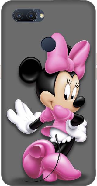 Kotuku Book Cover for Oppo A12 Printed Mickey Mouse, Cartoon, Teddybear, Girls Back Cover