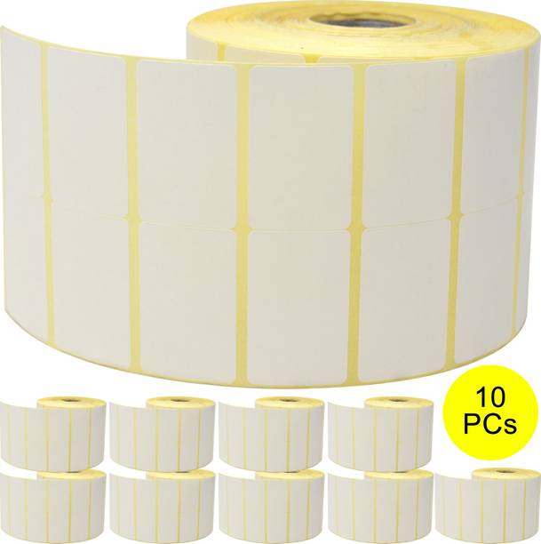 Adbeni Self Adhesive Thermal Transfer Label Stickers 40mm X 25mm 4000 Labels Each Roll Pack Of 10 Self Adhesive Paper Label Price In India Buy Adbeni Self Adhesive Thermal Transfer Label