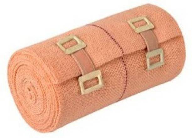 MPSURGICAL Cotton Crepe Bandage Roll -Sports Wrist Wrap Straps - Elastic Compression Wraps Brace - Knee Bandages - Medical Tape -with Bandage Clips-for home, vehicle, car, outdoor, sports Crepe Bandage