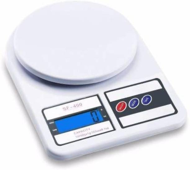 Shopeleven Electronic Digital 10 Kg Weight Scale Lcd Kitchen Weight Scale Machine Measure for measuring fruits,Spice,Food,Vegetable And More Weighing Scale W-29 (White) Weighing Scale
