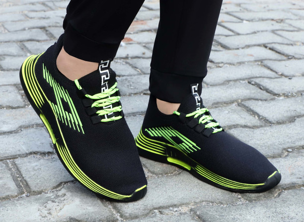 running shoes green