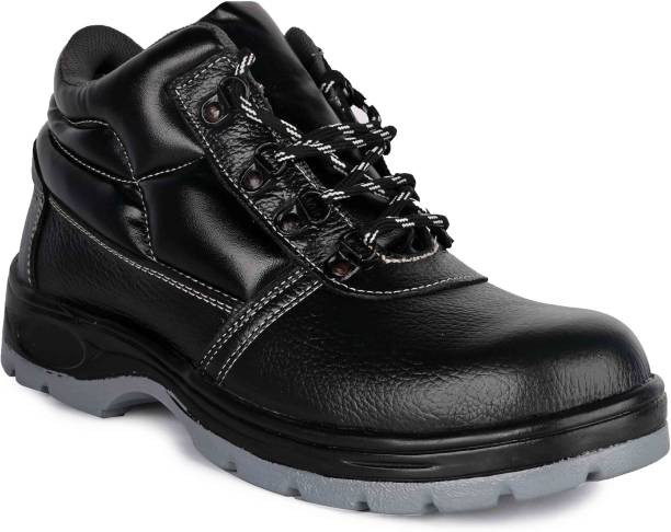 BUCADIA grey-sole-02 Steel Toe Leather Safety Shoe